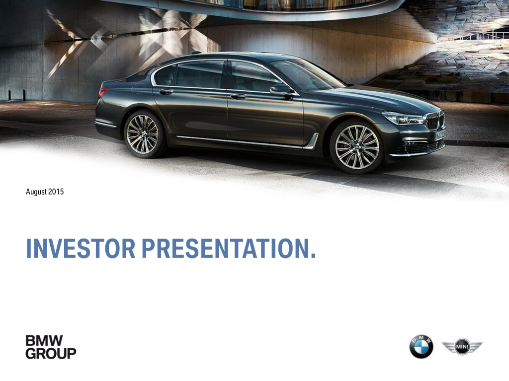 bmw investor presentation 2021